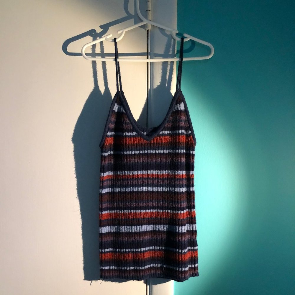 Striped Sweater Tank Top